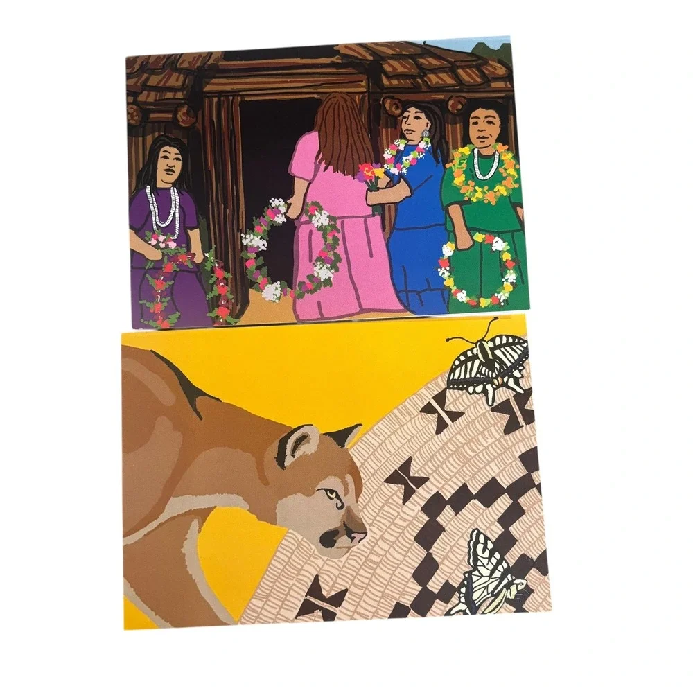 Meyo‎ Marrufo Finger Doodle Collection Native American Art Cards Set of 9